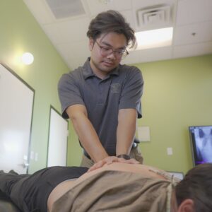 Dr. Dai Gonstead Chiropractic Adjustment Experienced Chiropractor in Las Vegas